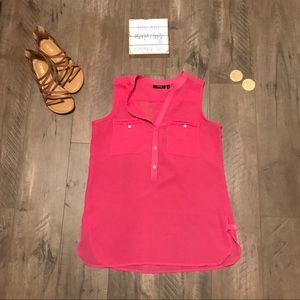 Apt. 9 light weight, pink sheer blouse. Size small
